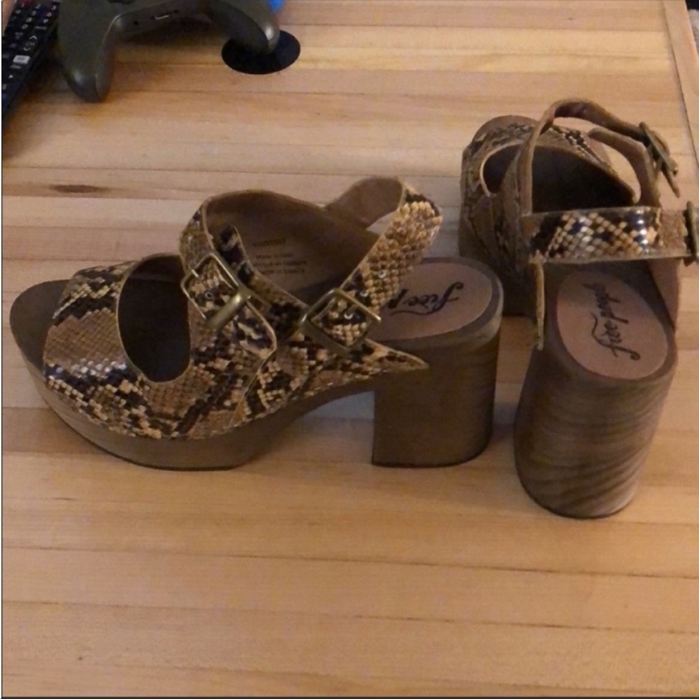 Free People Belems Snake Skin Print Clog - Picture 6 of 7